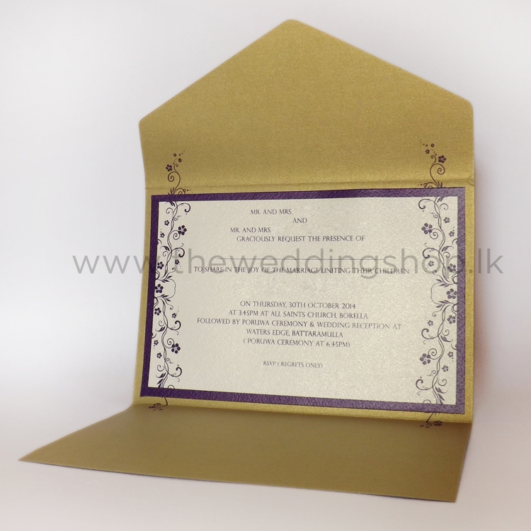Envelope Style Wedding Invitation The Wedding Shop